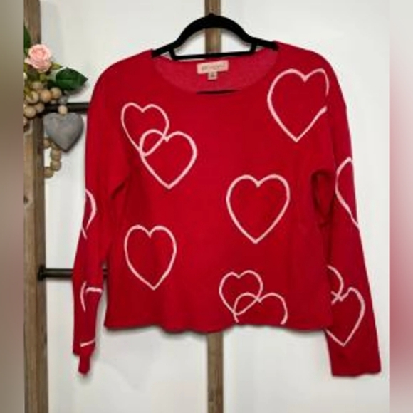 Philosophy Sweaters - ❤️✨ Philosophy Red Heart Sweater – Size S/P NWOT ✨❤️